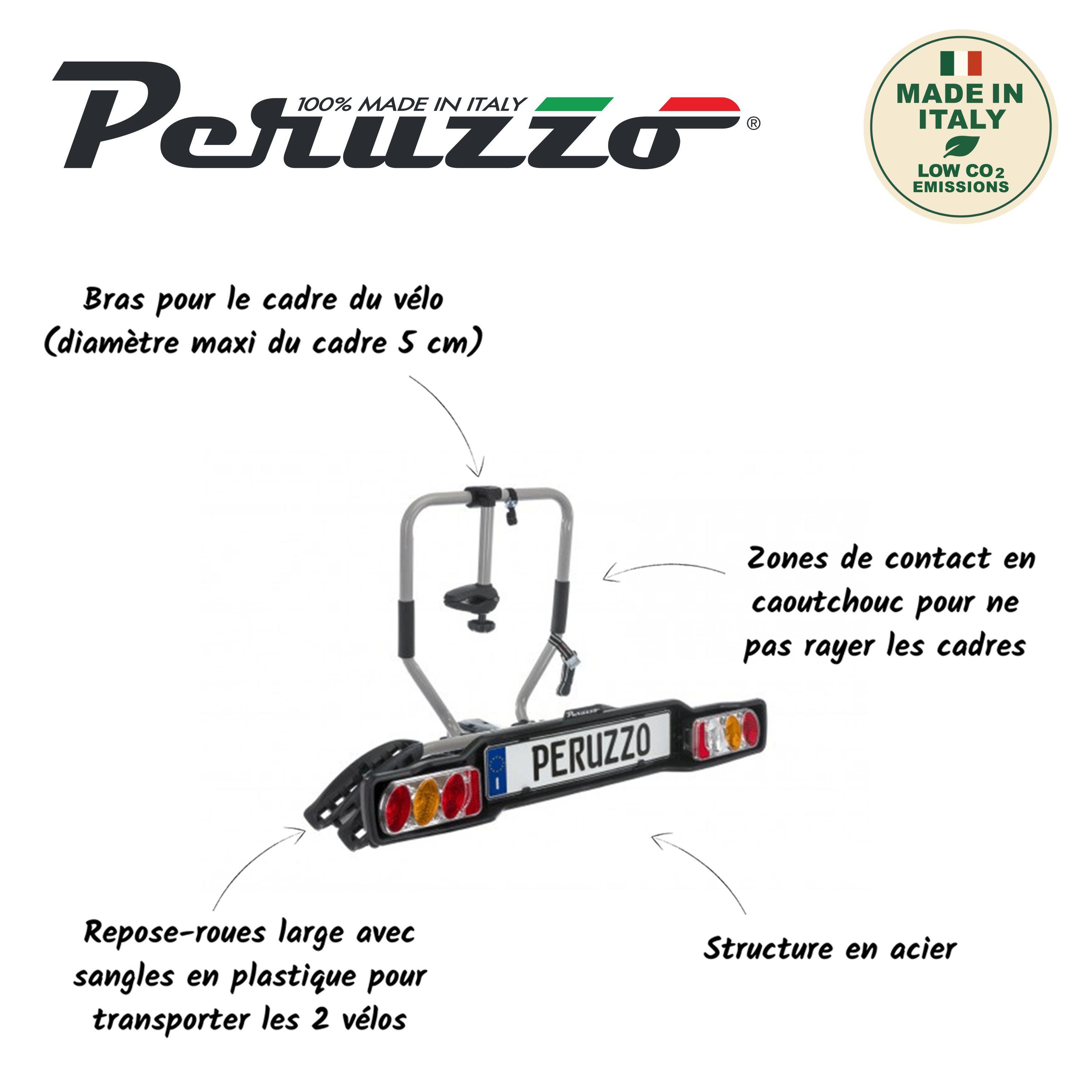 Porte-vélo attelage Peruzzo Siena 2 vélos 3/4