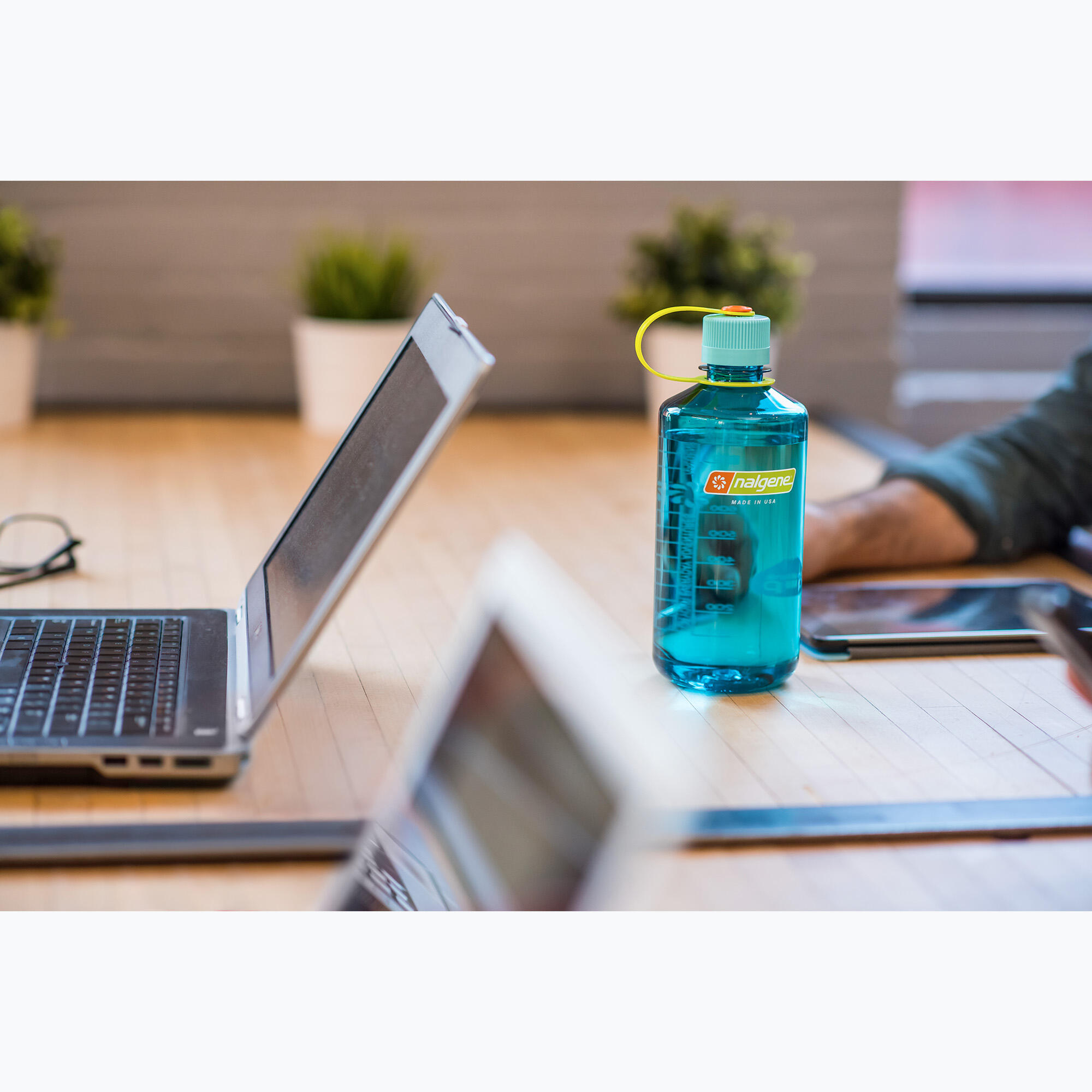 NALGENE Narrow-Mouth 1 ltr drinkfles Cerulean Sustain 5/7