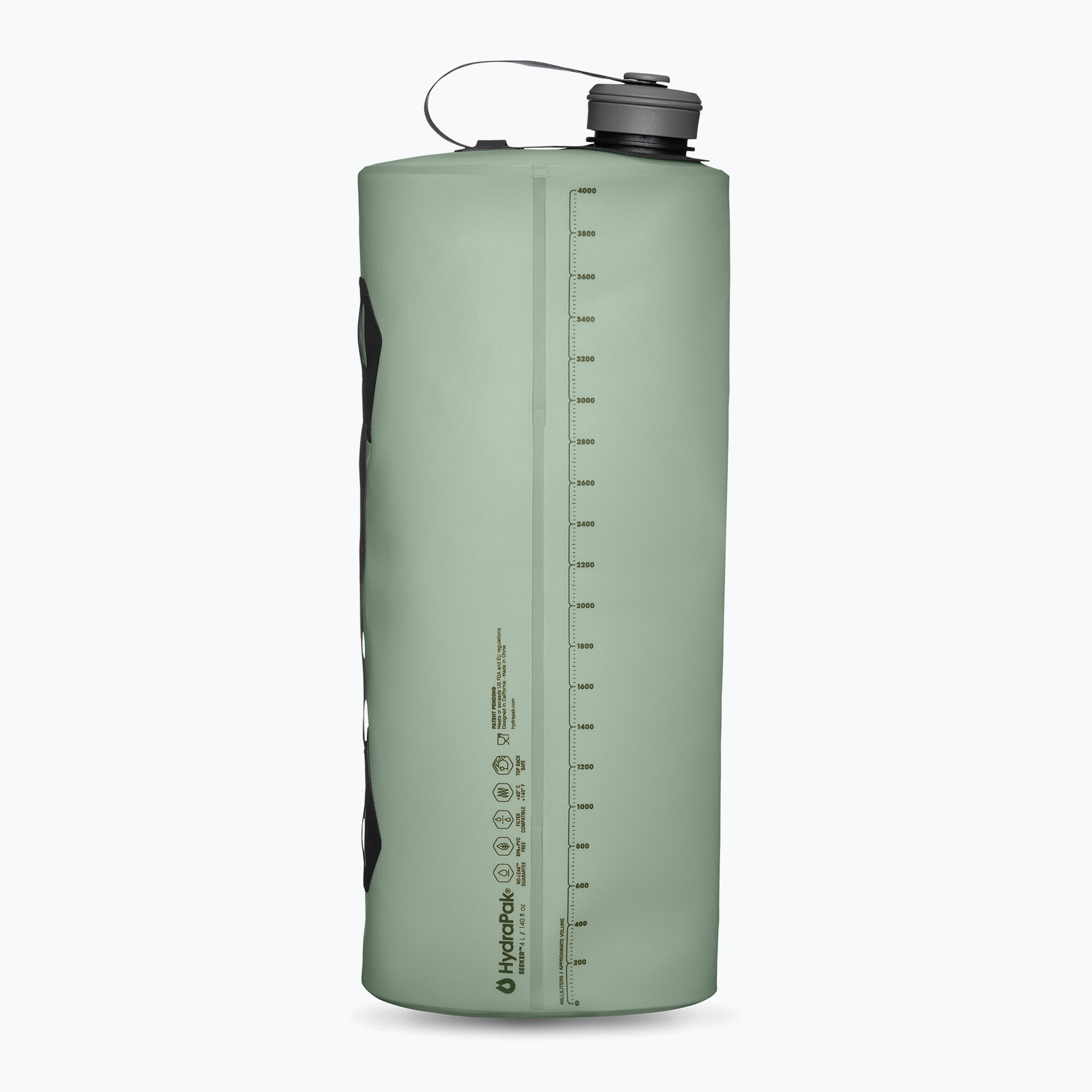 Faltbarer Wasserbehälter Seeker 4 L HydraPak, Sutro Grün 2/5
