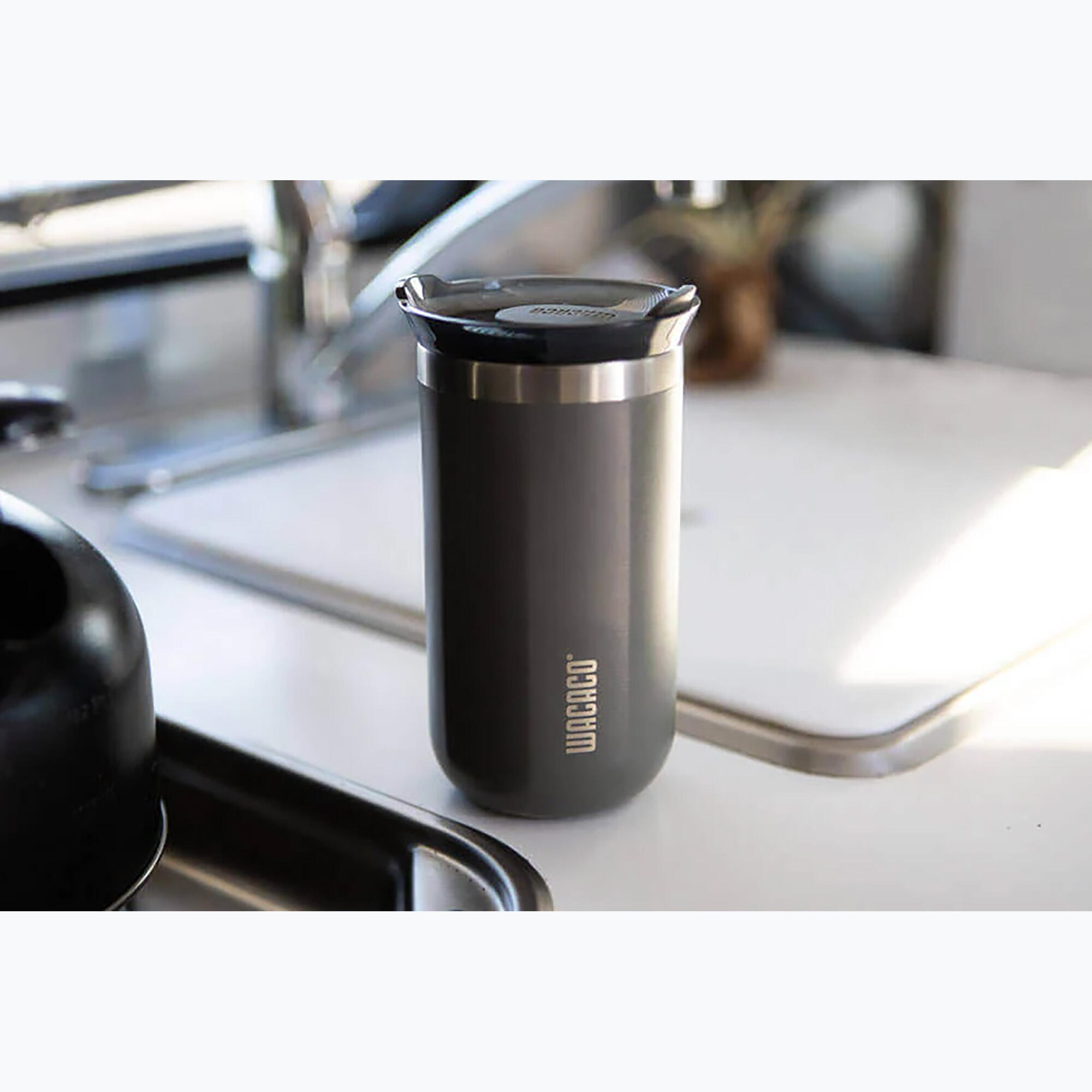 Wacaco Octaroma Lungo - Thermosbeker / Drinkbeker - Grijs - 300ml 7/7