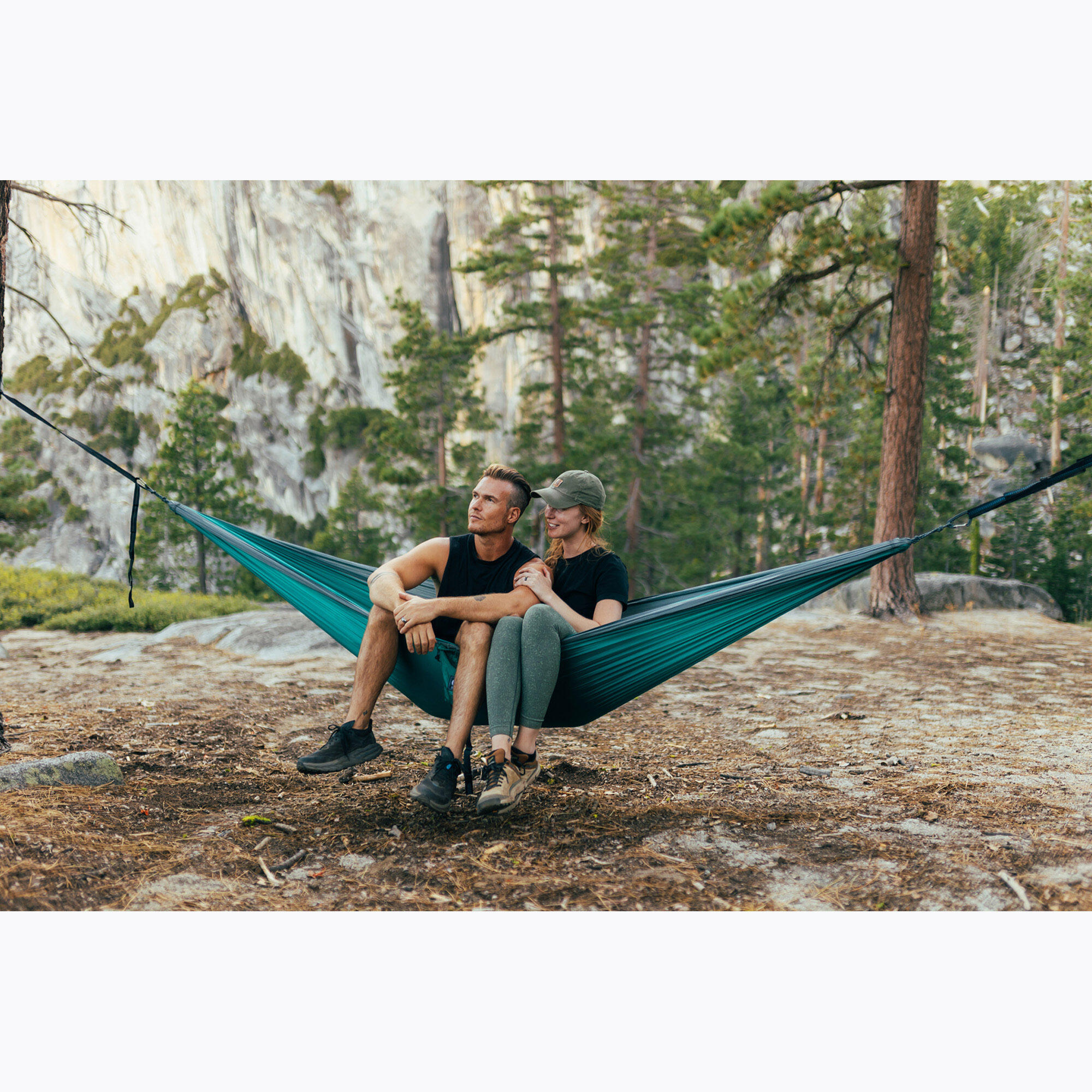 Hamak turystyczny ENO DoubleNest Hammock - seafoam/grey 7/7