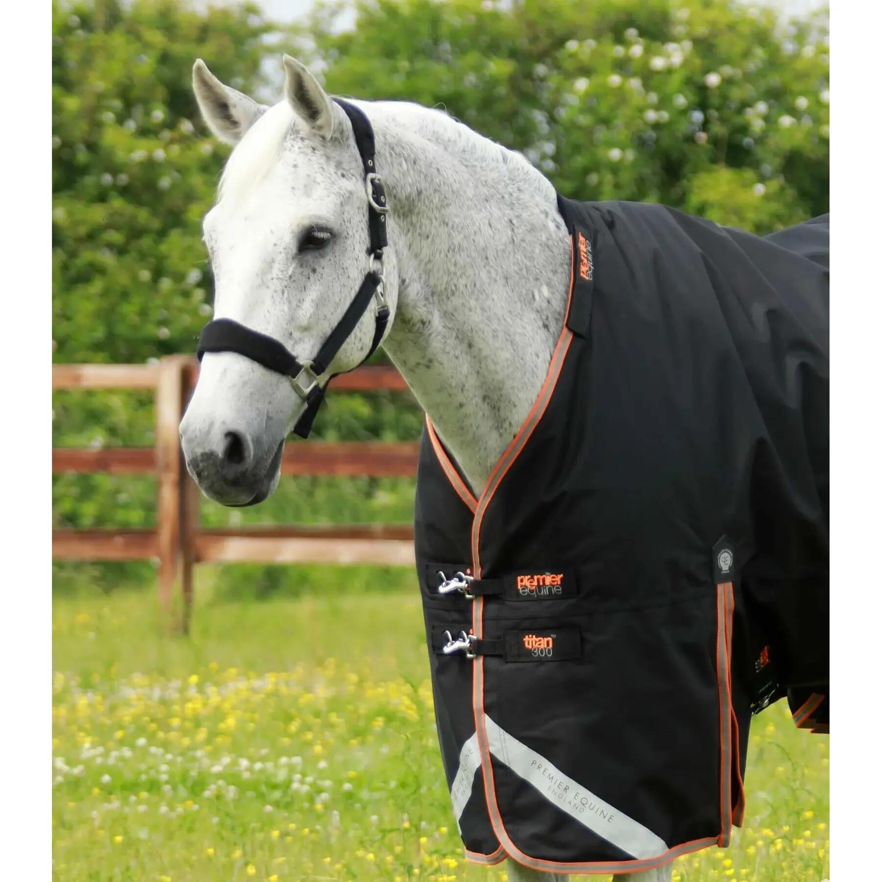 Couverture d'extérieur pour cheval avec couvre cou Premier Equine Titan 300 g 2/4