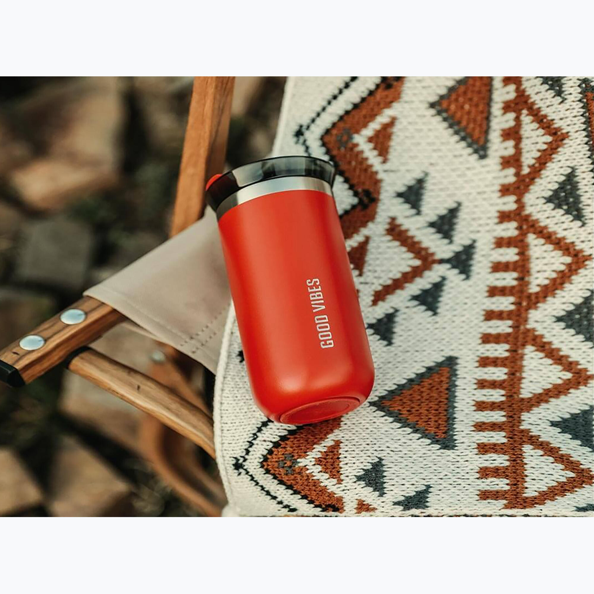 Wacaco Octaroma Lungo - Thermosbeker / Drinkbeker - Carmine Rood - 300ml 7/7