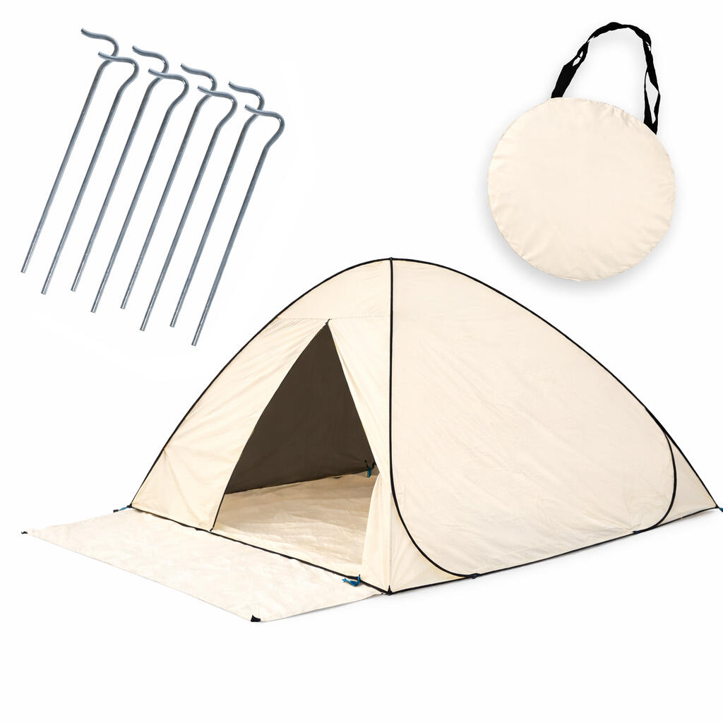 tent cream Pop Up Luxe - 2000MM water column - AUFBEWAHRUNGS KORB RECHTECKIG SEEGRAS Stainless steel Third-person shooter Size:S (7)