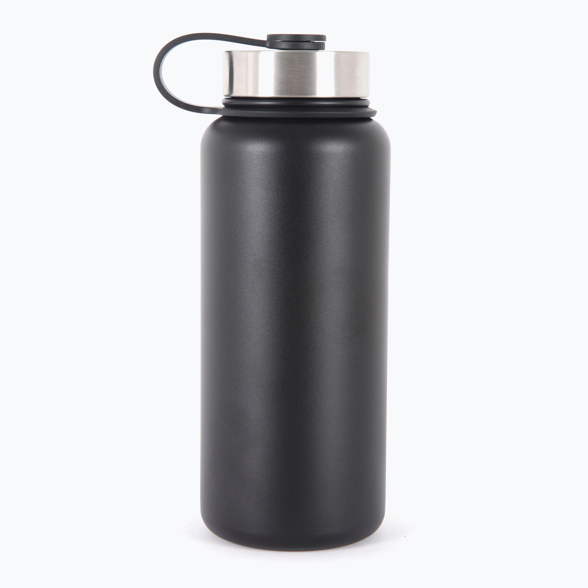 Botella aislante LIFEVENTURE Flask 1L negra - robustez y conservación térmica 2/7