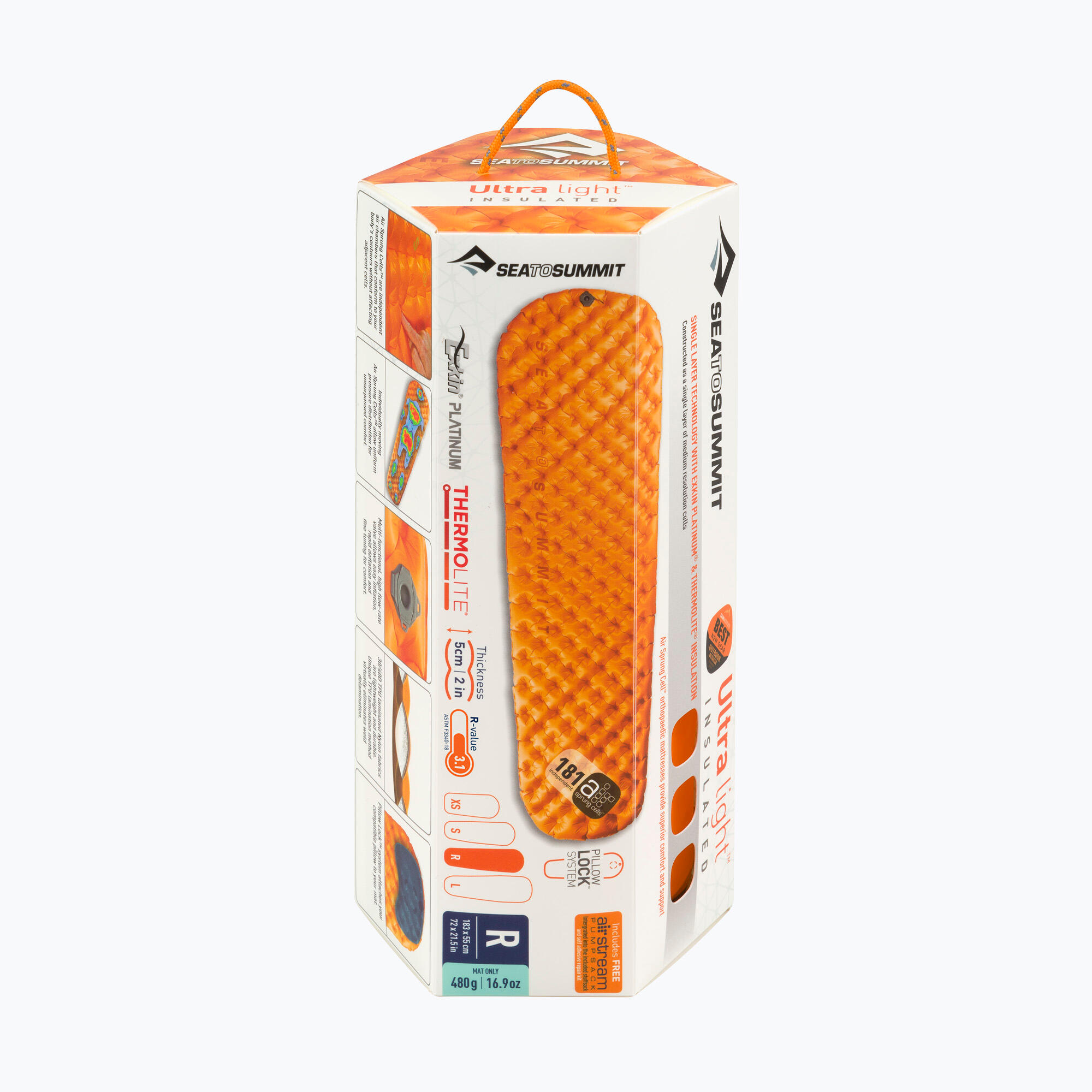 Materac dmuchany Sea To Summit UltraLight ASC Insulated Mat Regular M 5/6