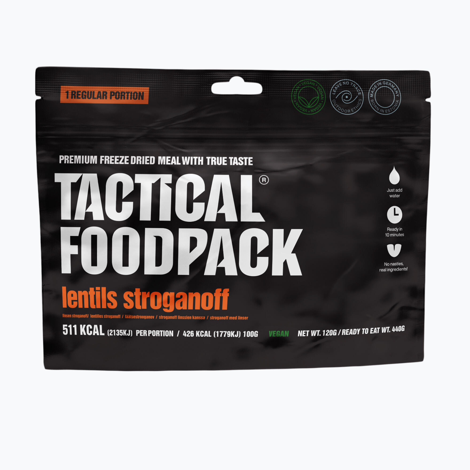 Lentils Stroganoff - Gefriergetrocknete Outdoor Menü 2/4