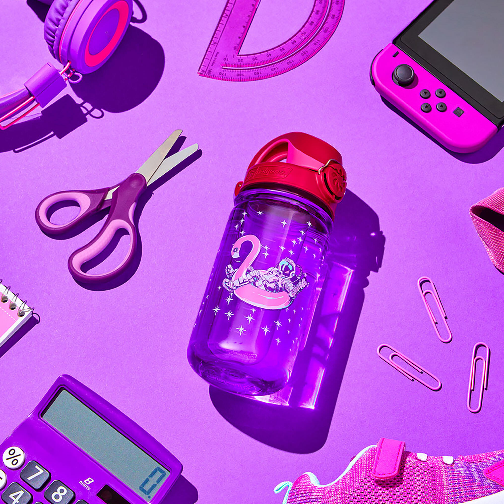 Bouteille enfant Nalgene OTF Kids Sustain 350 ml Violet 2/3