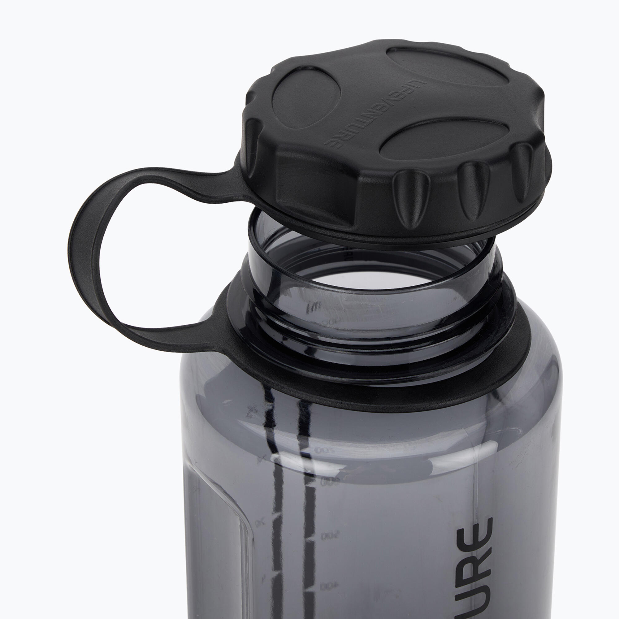 Gourde Lifeventure 1 L Tritan graphite, étanche, large ouverture 3/6