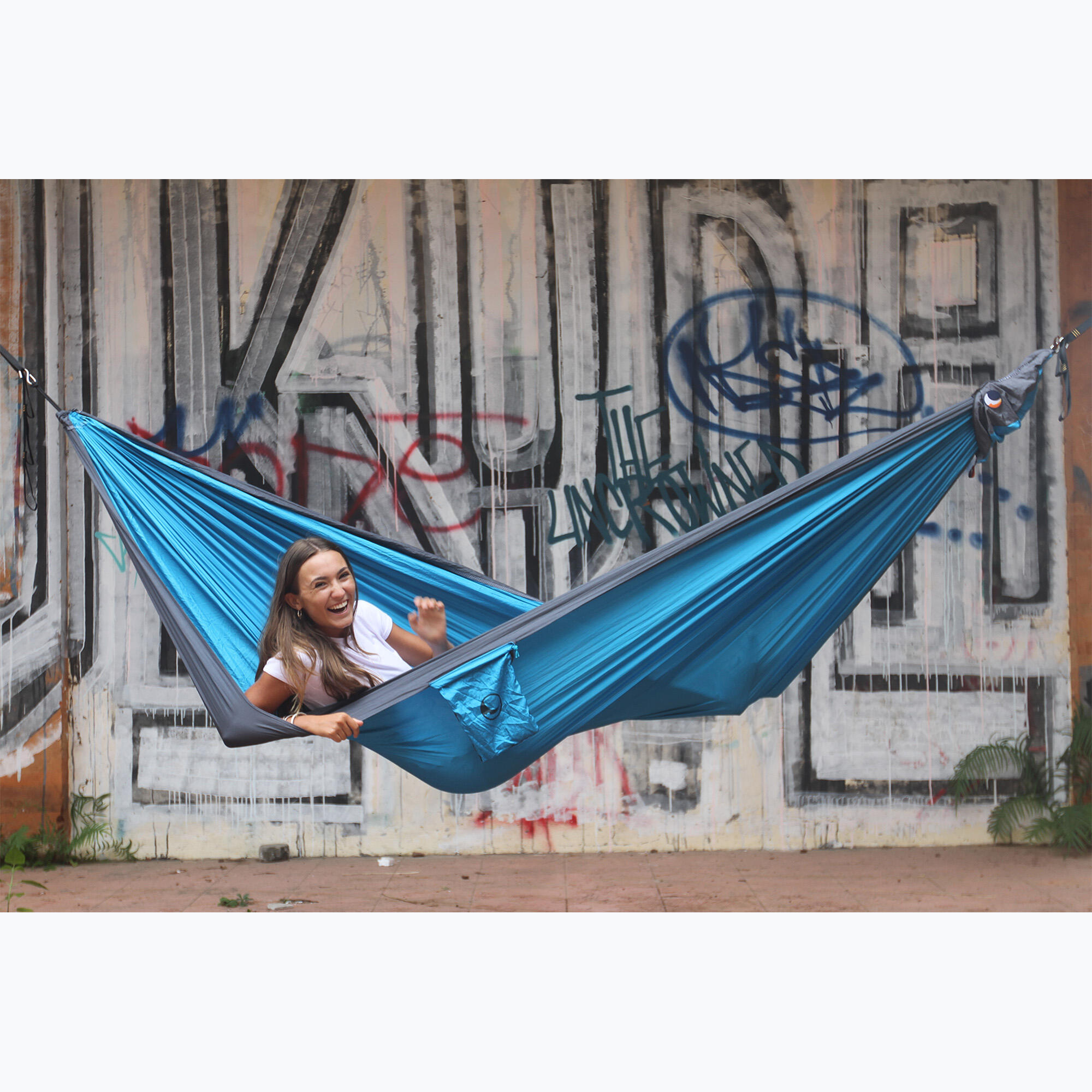 Hamac Original — TICKET TO THE MOON (Aqua/Dark Grey) 6/7
