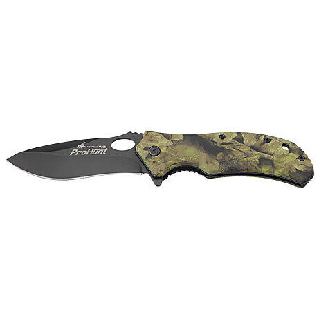 Couteau de chasse pliant lame acier inox 9cm Kamo blaze orange
