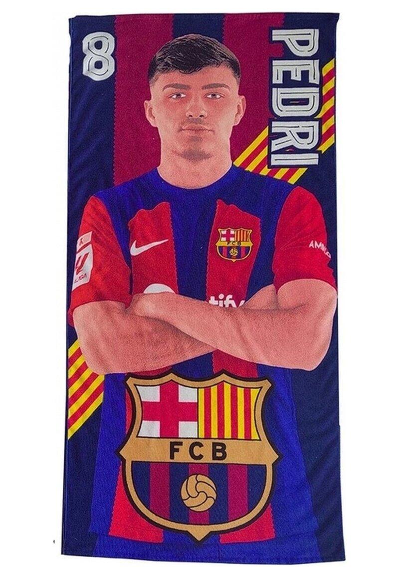 FC Barcelona ręcznik plażowy Pedri mikrofibra 70X140 wielokolorowy 5/5