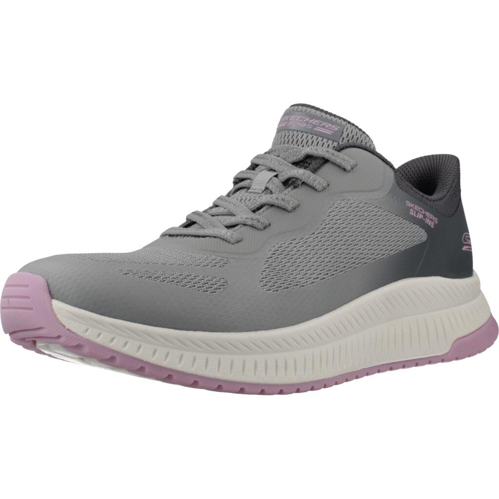 Buty SKECHERS BOBS SQUAD 4 STAPLE LOOK Szary