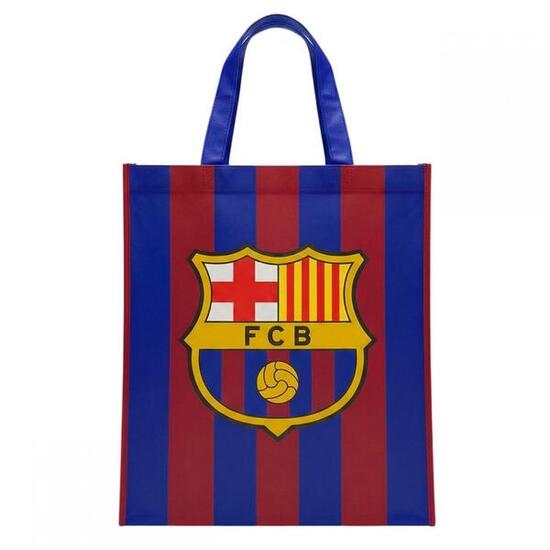 FC Barcelona torba na zakupy ekologiczna shopping bag 32X38cm wielokolorowa