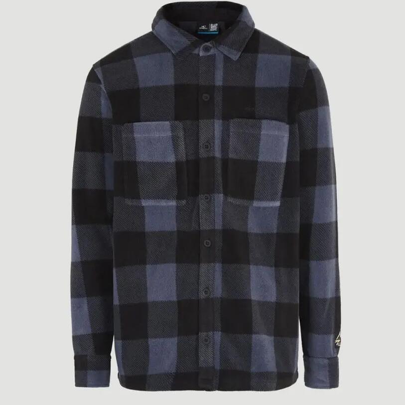 O'neill Superfleece Shirt Blue Utility Check