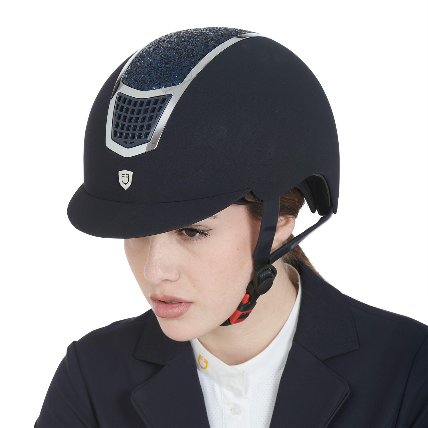 Casquette ultra-légère en velours avec strass 5/6