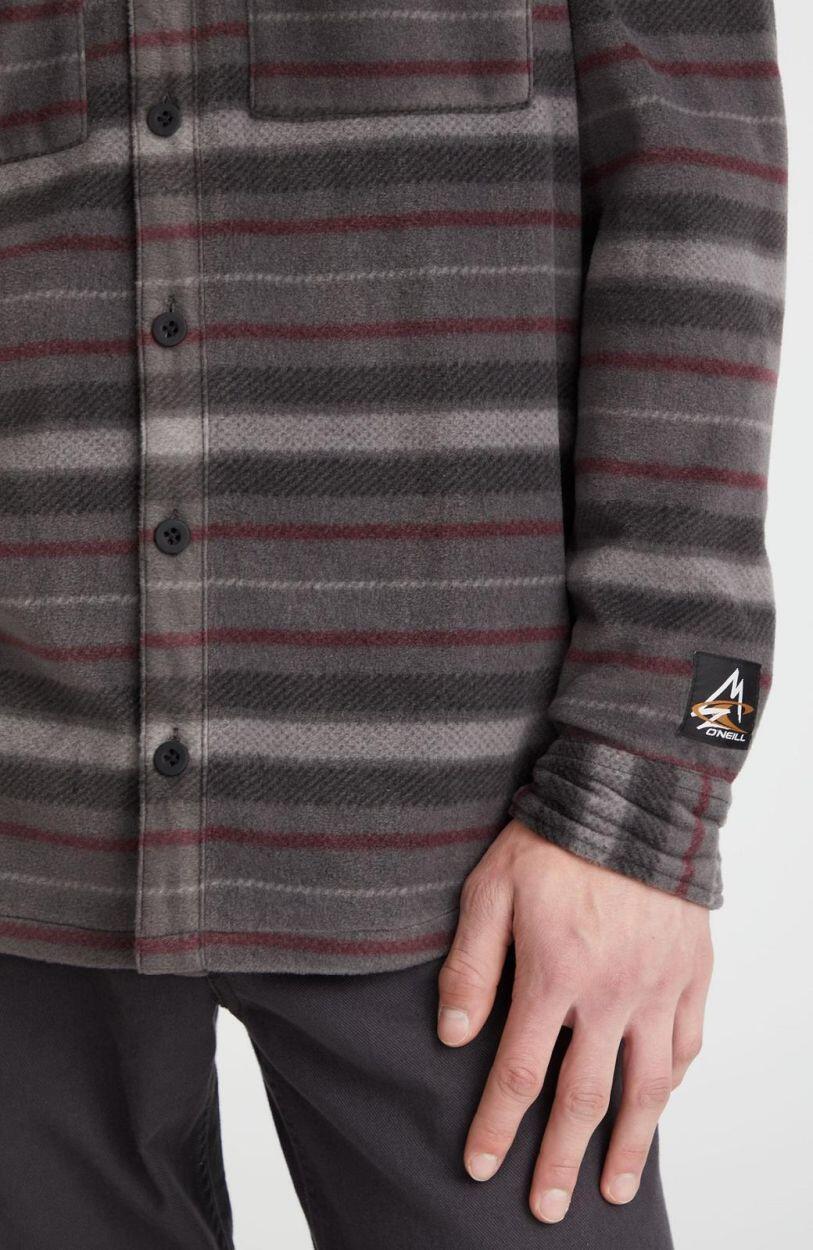 O'NEILL O'neill Chemises SUPERFLEECE SHIRT  Hommes Grey Crossover Stripe 5/7