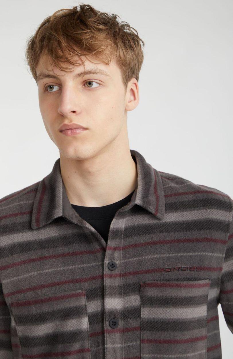 O'NEILL O'neill Chemises SUPERFLEECE SHIRT  Hommes Grey Crossover Stripe 4/7