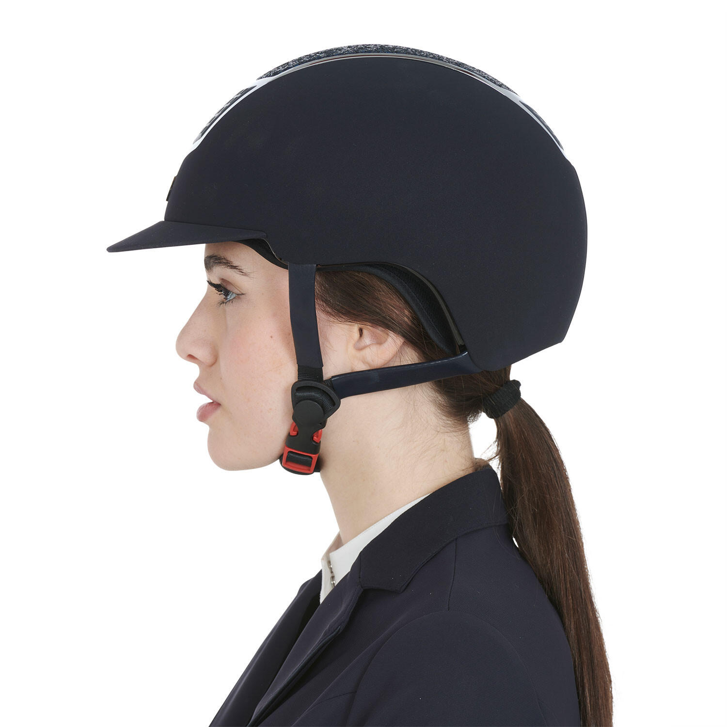 Casquette ultra-légère en velours avec strass 6/6