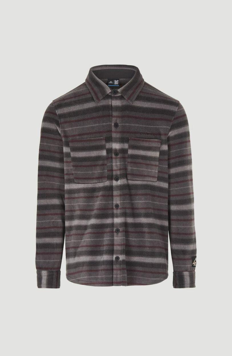 O'NEILL O'neill Chemises SUPERFLEECE SHIRT  Hommes Grey Crossover Stripe 1/7
