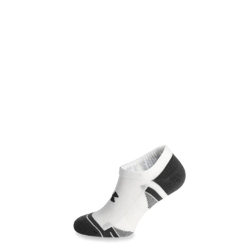 Set de 3 perechi de șosete invizibile albe Under Armour Performance Tech