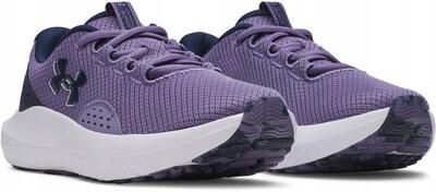 Under armour charged surge 4 dames hardloopschoenen paars luxe/verfrissend munt