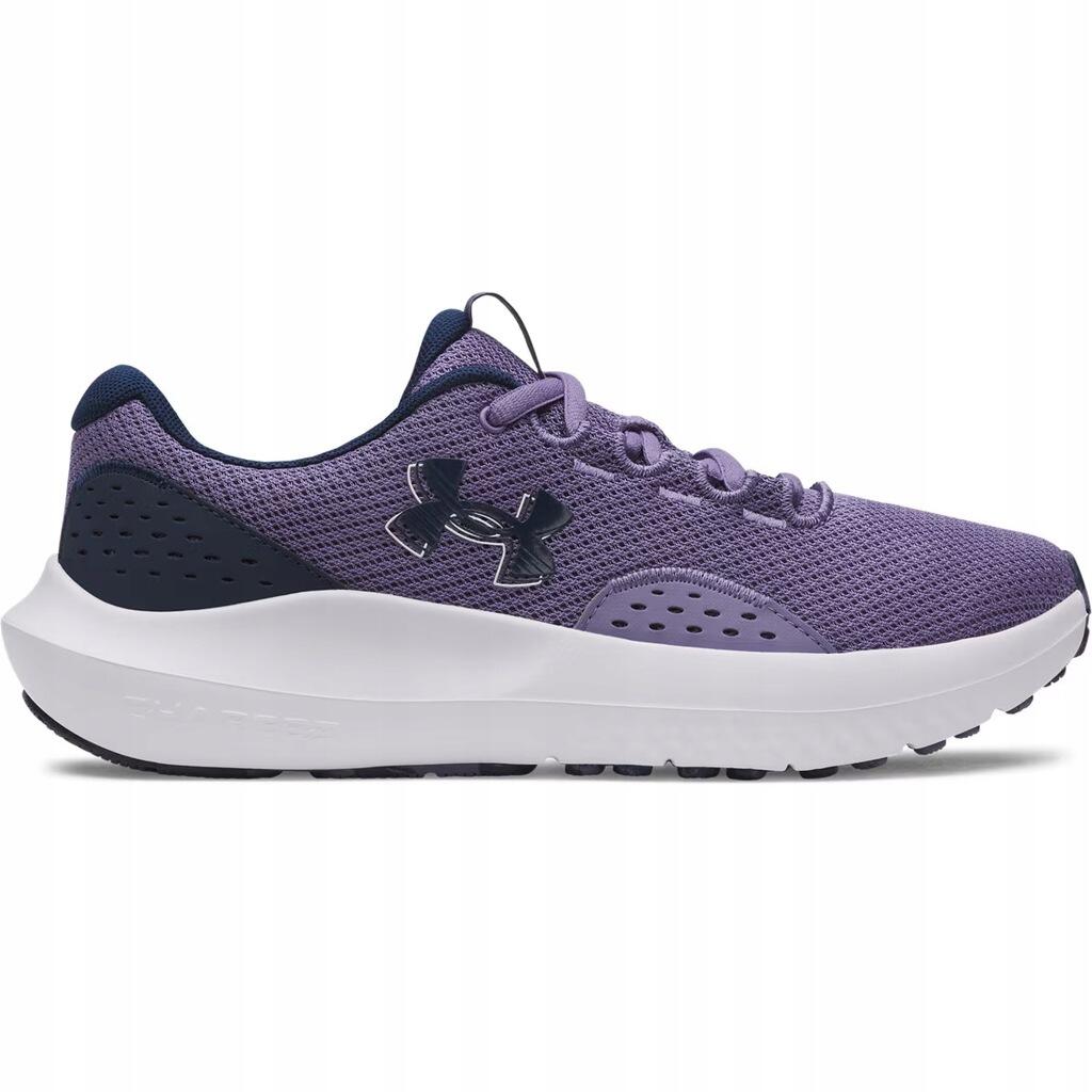 Under Armour Charged Surge 4 dames hardloopschoenen paars luxe/verfrissend munt 4/7