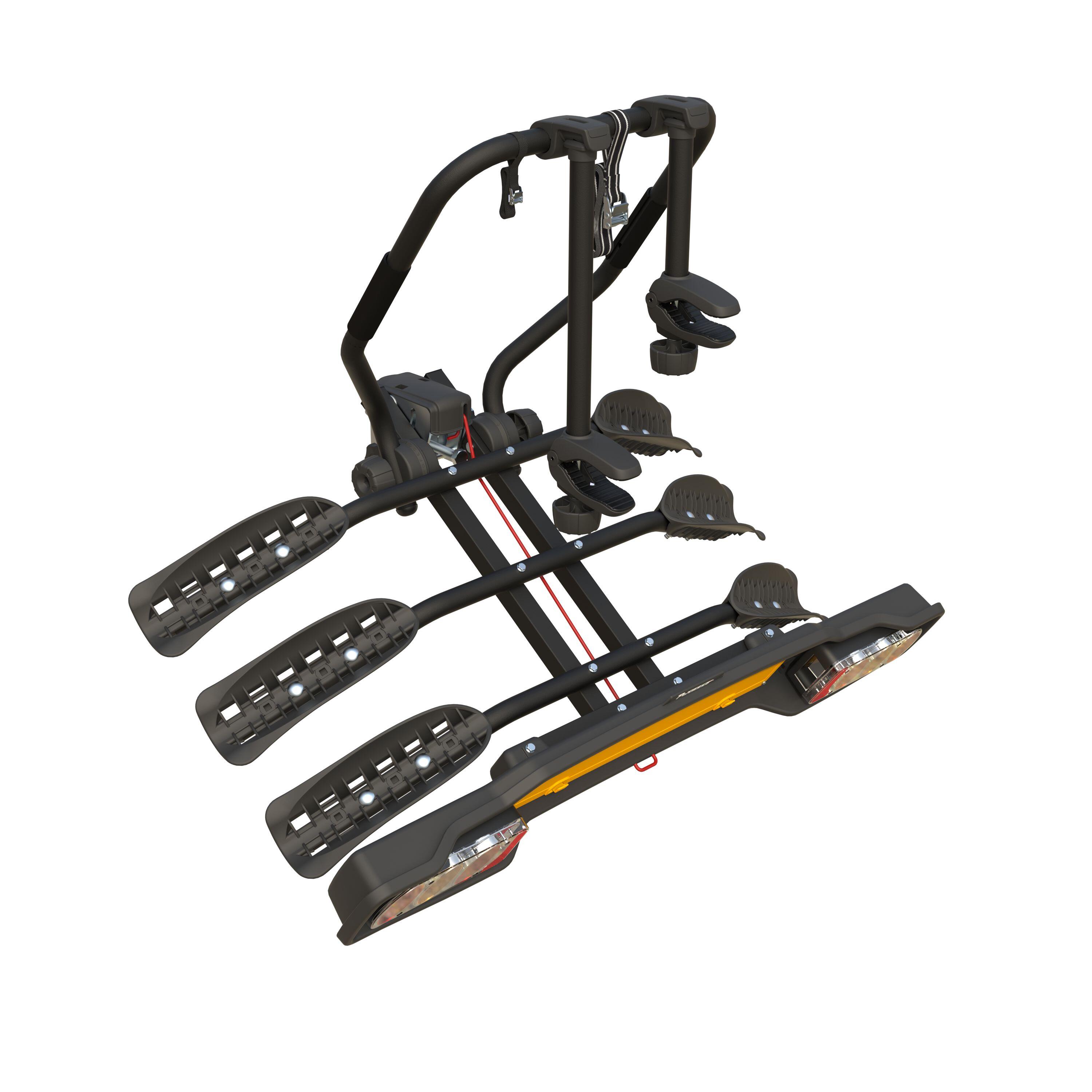 Porte-vélo attelage Siena 3 vélos inclinable Noir 4/7