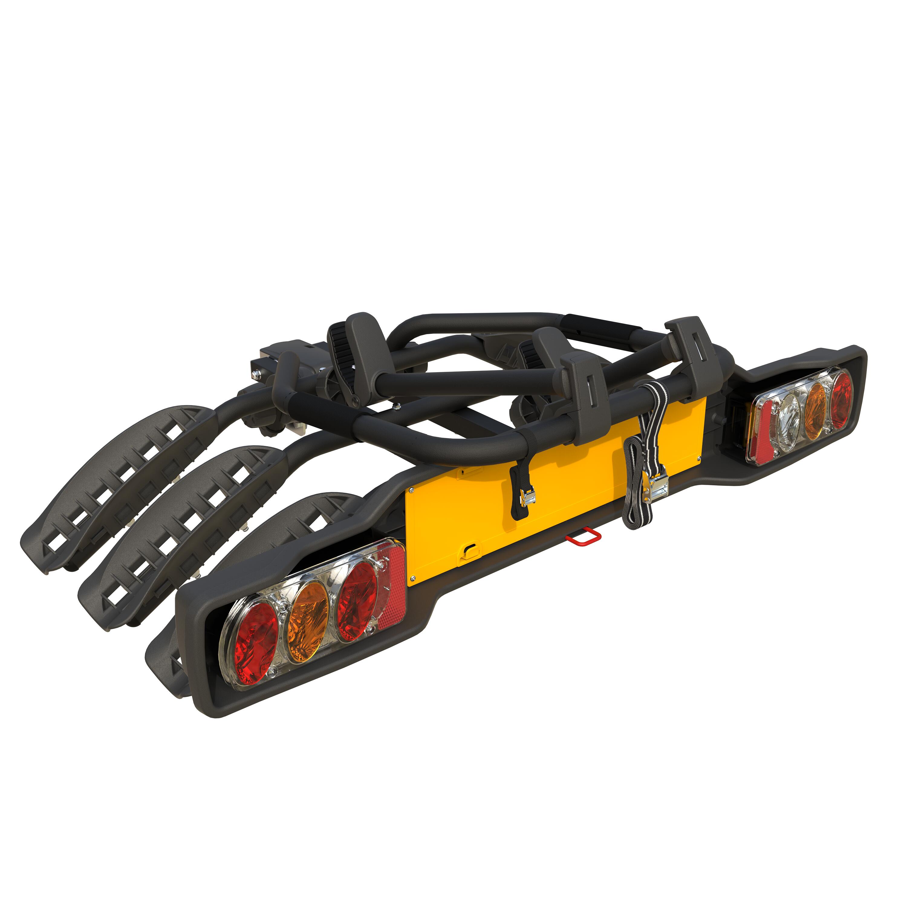 Porte-vélo attelage Siena 3 vélos inclinable Noir 6/7