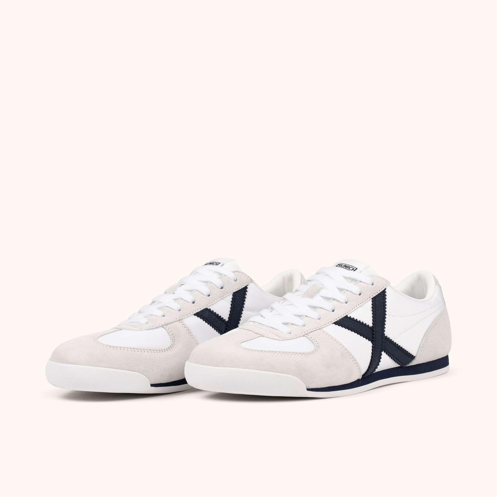 Baskets pour hommes Munich Blanc. 5/5