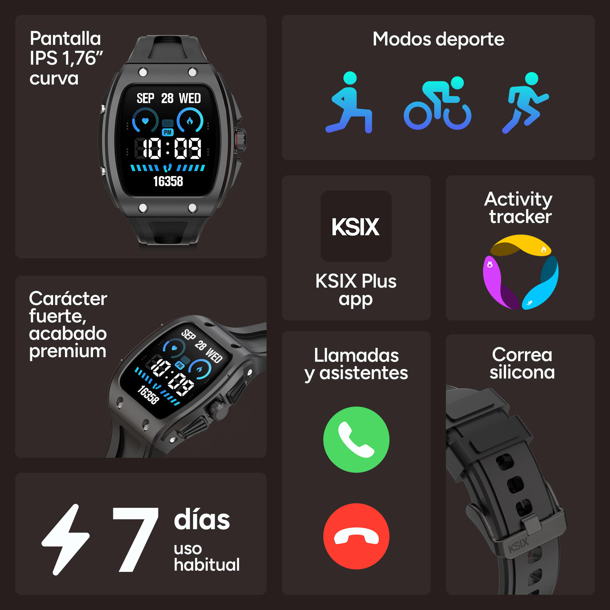 Smartwatch KSIX Hero 2 Go 2/7