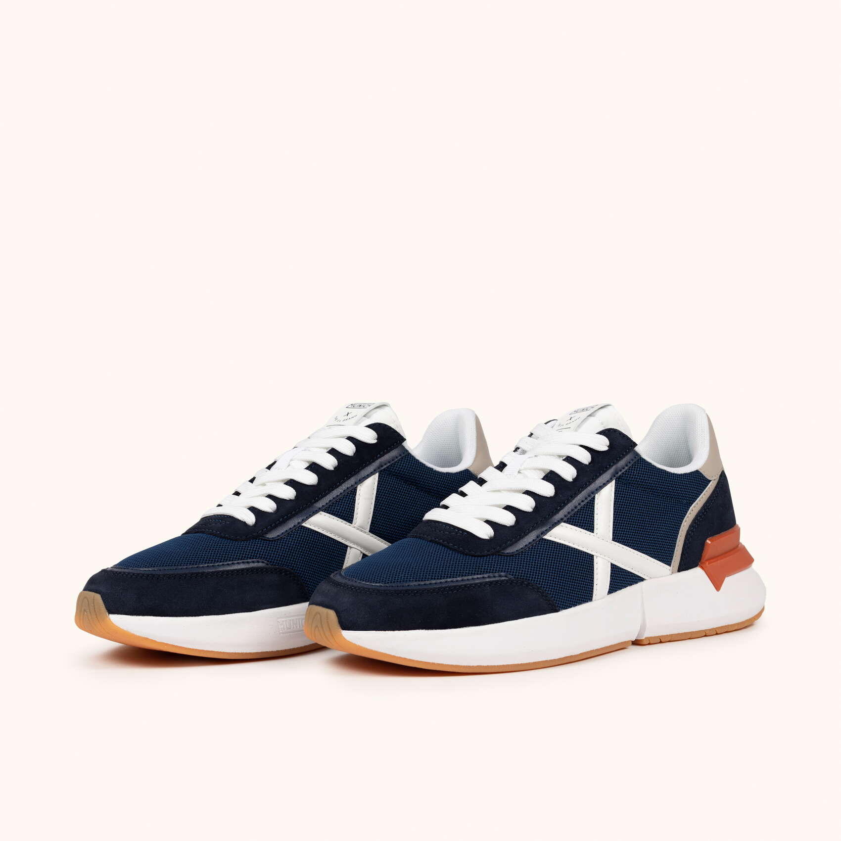 MUNICH VERSUS 116 Sneakers Deportivas Azul Marino y Naranja 5/5