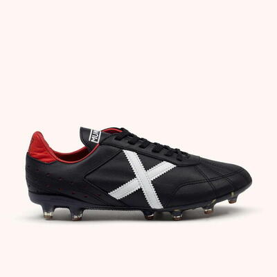 Scarpe calcio a 5 nere e rosse MUNICH ESTADIO FG-13 01