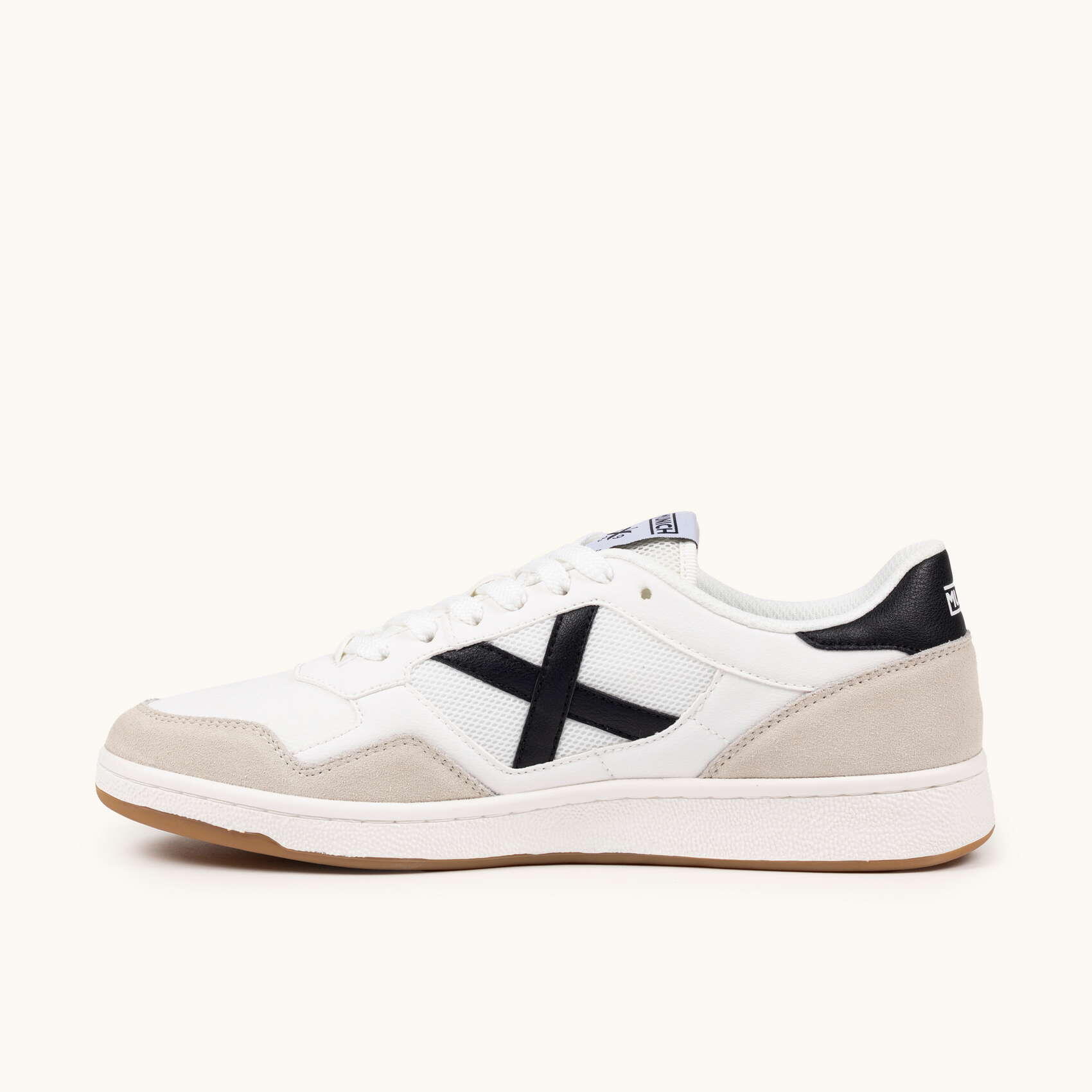 MUNICH ARROW 79 Sneaker Urbana in Pelle e Scamosciato Bianco e Grigio 3/5