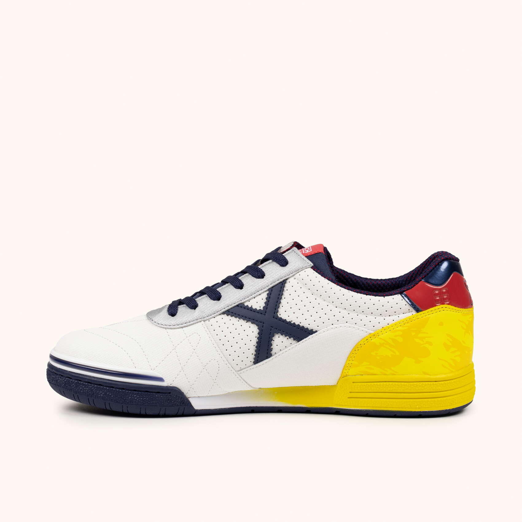 MUNICH G-3 451 Zapatillas de Fútbol Sala Técnicas Blanco y Multicolor 3/5