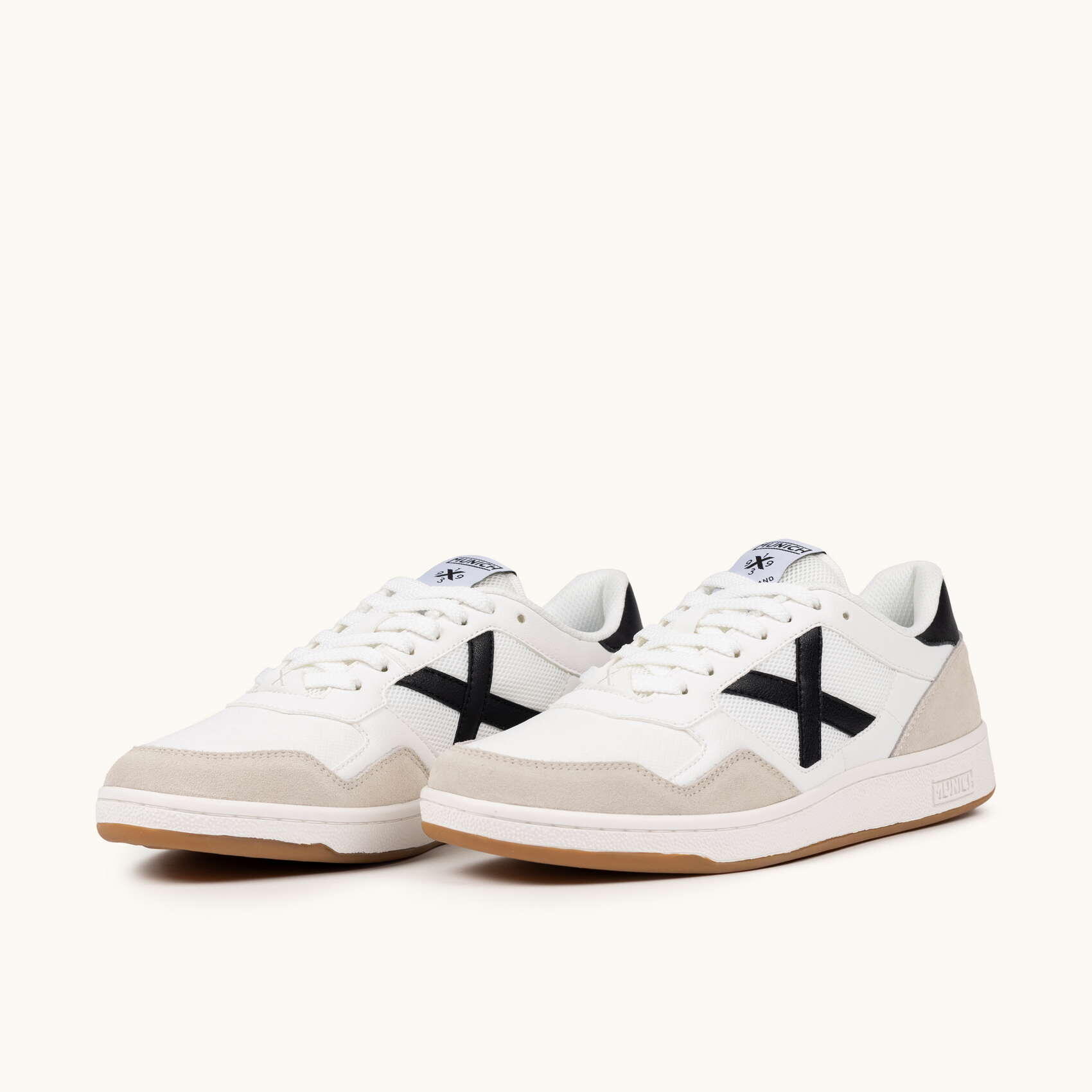 MUNICH ARROW 79 Sneaker Urbana in Pelle e Scamosciato Bianco e Grigio 5/5