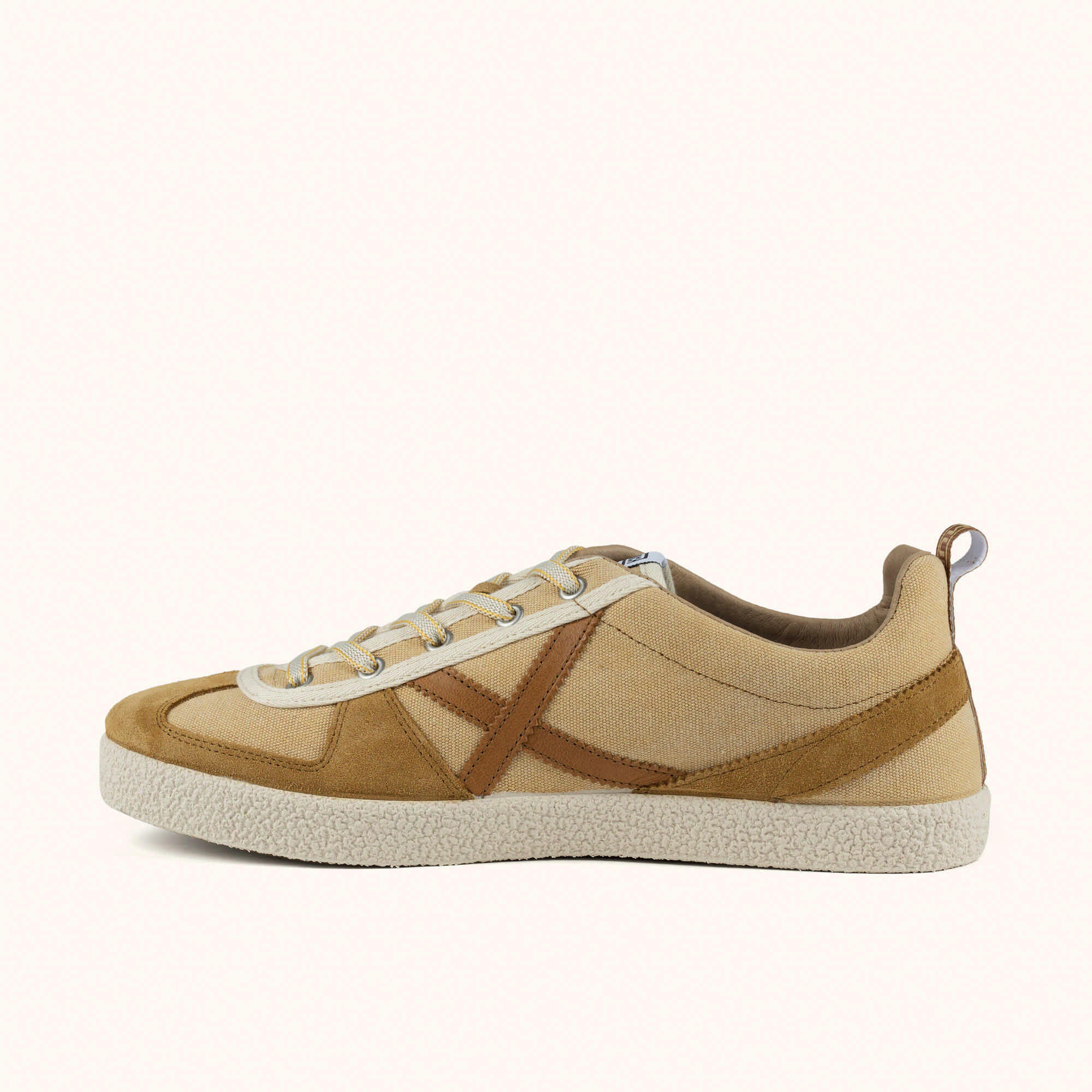 MUNICH VOLATA 111 Sneakers in Tela Stile Urbano Ocra 3/5