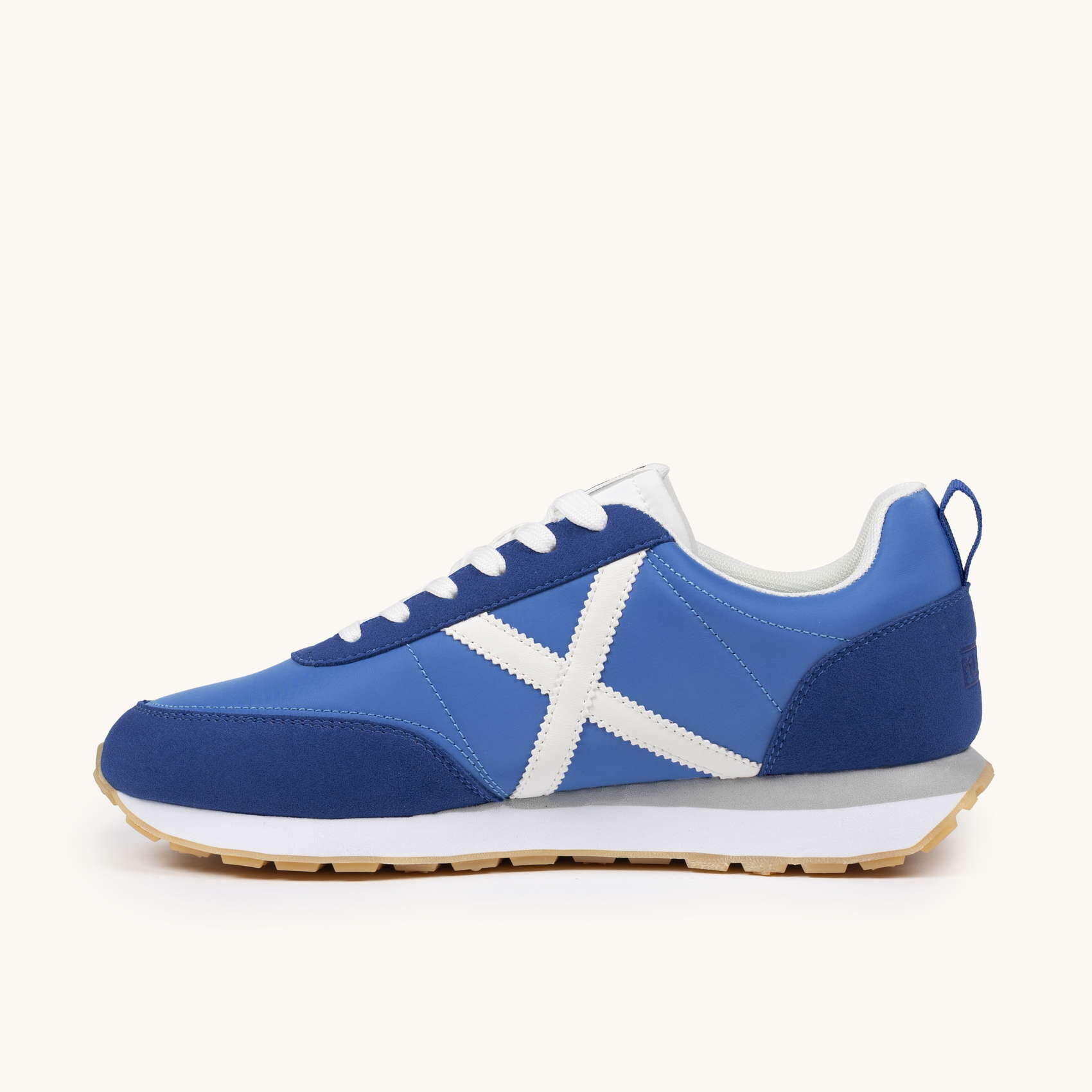 MUNICH RUSH 07 Zapatilla Deportiva de Nylon y Serraje Azul 3/5
