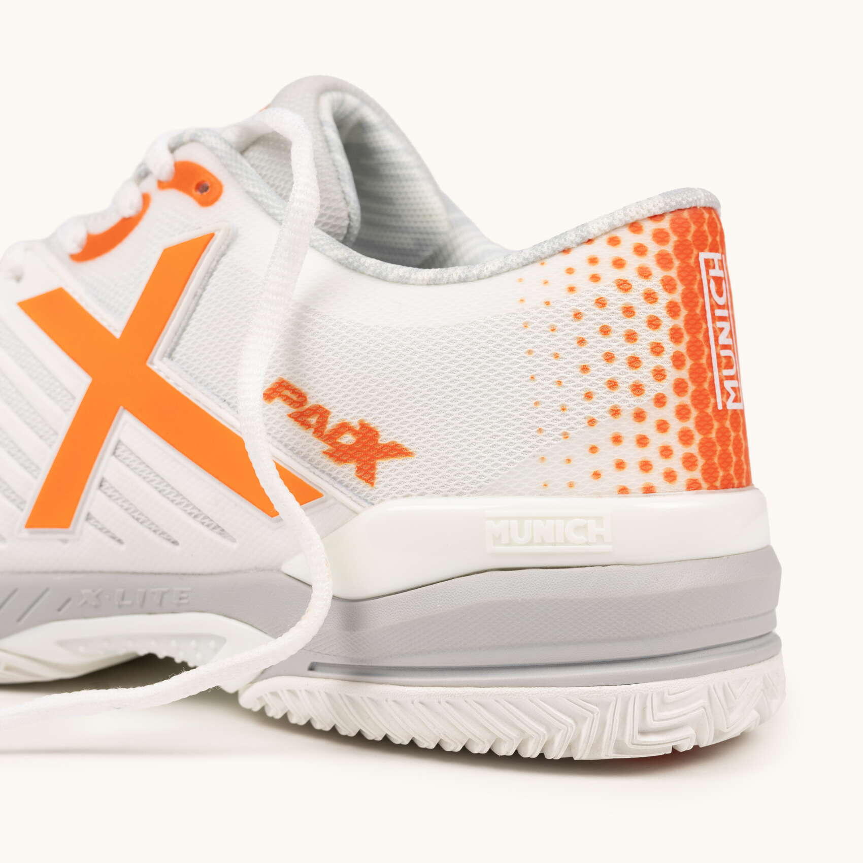 MUNICH PADX PADEL 60 Scarpe da padel bianche e arancioni 2/6