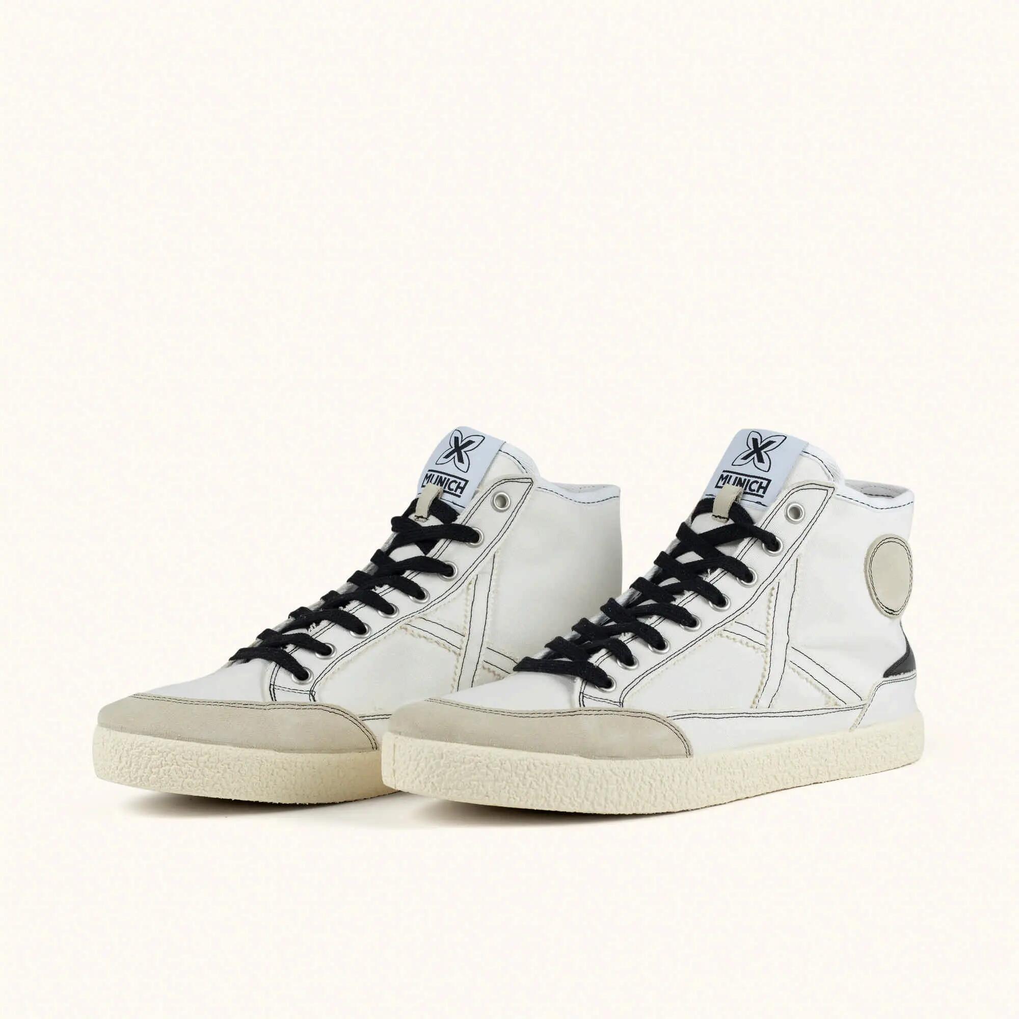 MUNICH VENTO 83 Zapatilla de bota urbana en lona beige 5/5