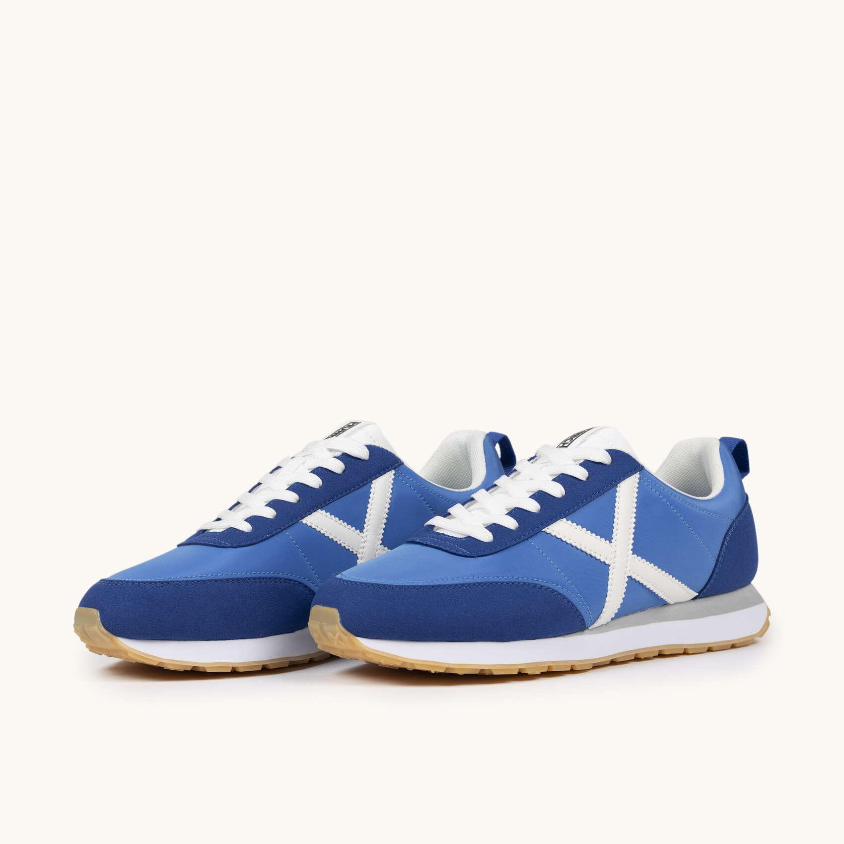 MUNICH RUSH 07 Zapatilla Deportiva de Nylon y Serraje Azul 5/5