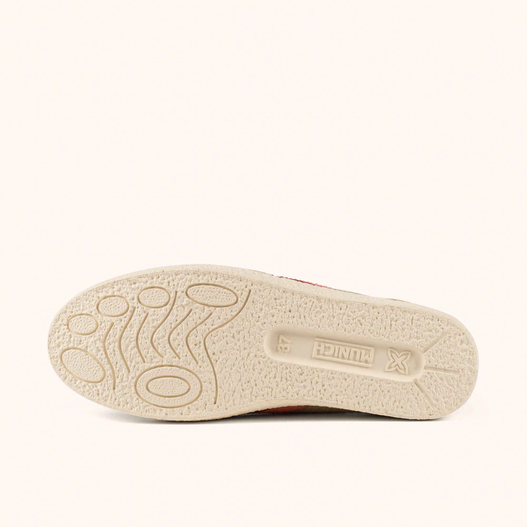 MUNICH VOLATA 109 Sneakers de Rejilla Transpirable Beige y Coral 4/5