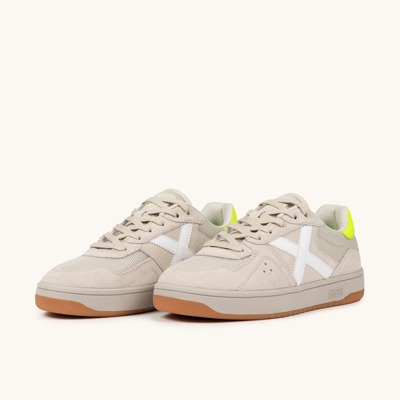 MUNICH STILO 09 Sneaker Contemporánea Beige y Flúor 5/5