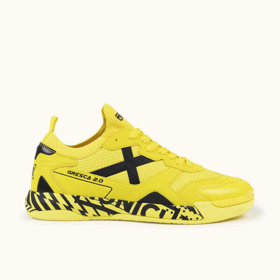 MUNICH GRESCA 2.0 10 Zapatillas de Fútbol Sala Profesionales Amarillo y Negro