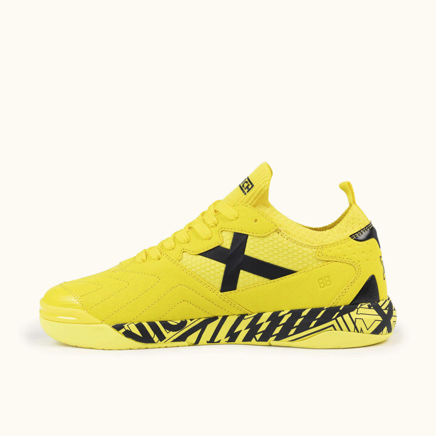 MUNICH GRESCA 2.0 10 Zapatillas de Fútbol Sala Profesionales Amarillo y Negro 3/5