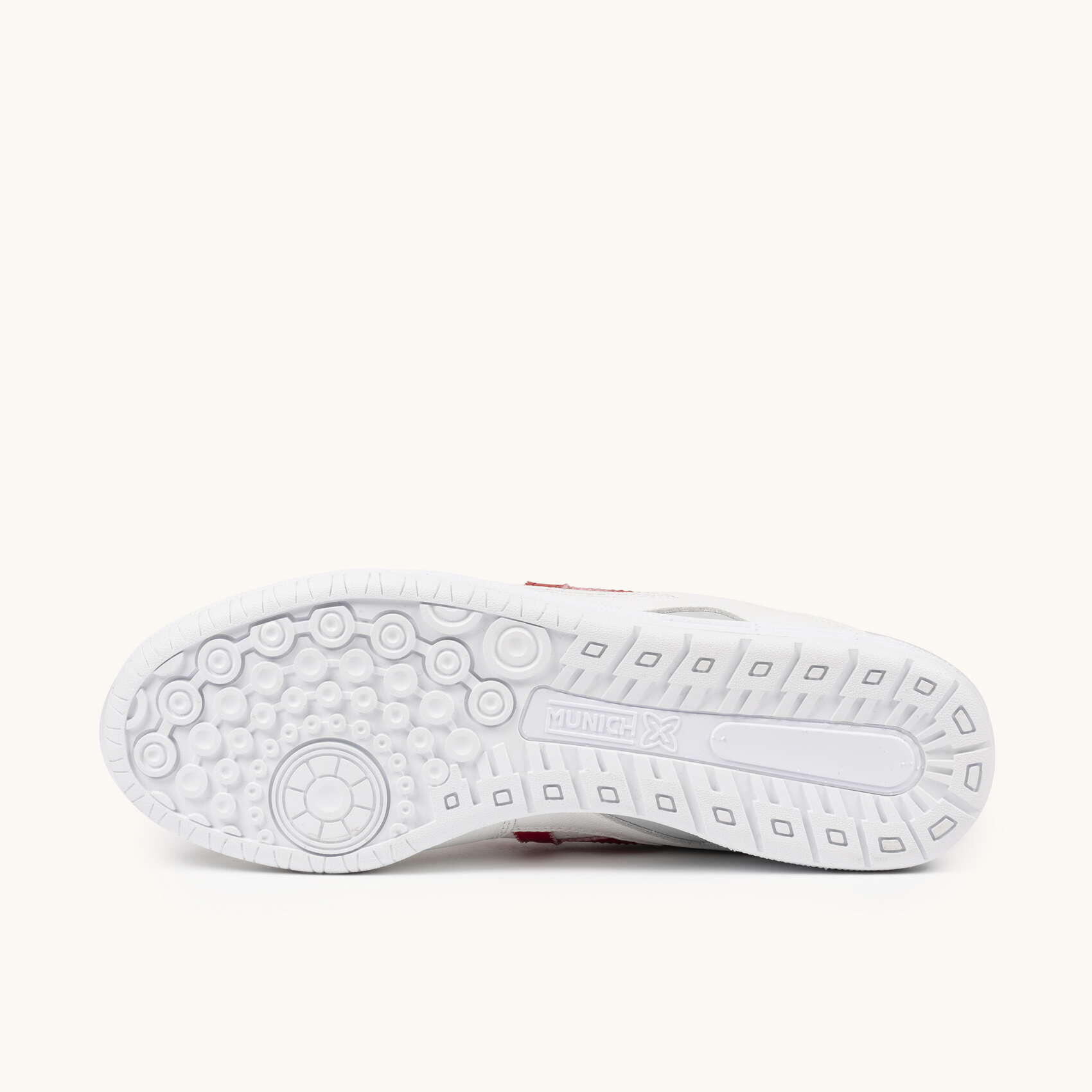 MUNICH CONTINENTAL V2 70 Sneakers Calcio a 5 Professionali Bianco e Rosso 4/5