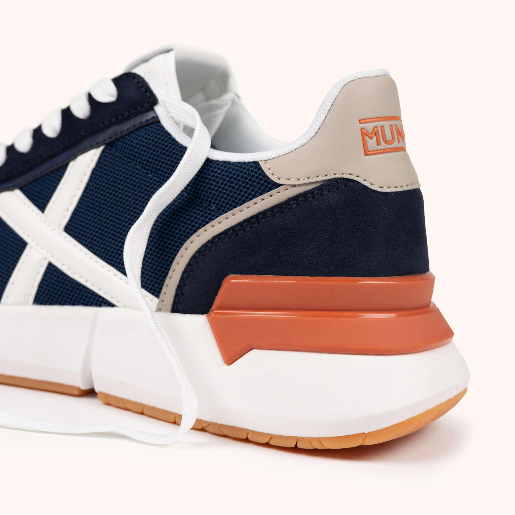 MUNICH VERSUS 116 Sneakers Deportivas Azul Marino y Naranja 2/5