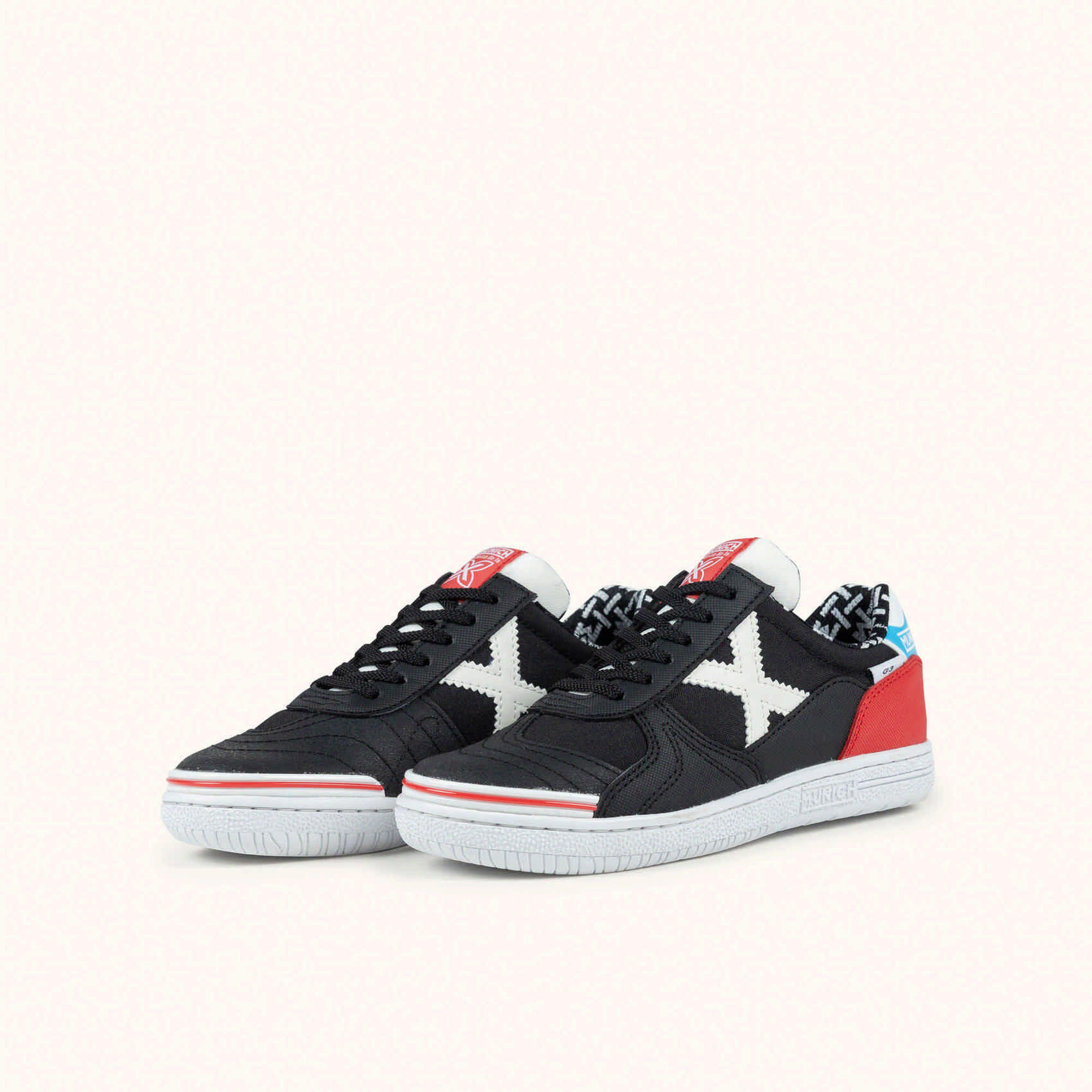 MUNICH G-3 KID 458 Zapatilla de Fútbol Sala Infantil Negra y Roja 5/5