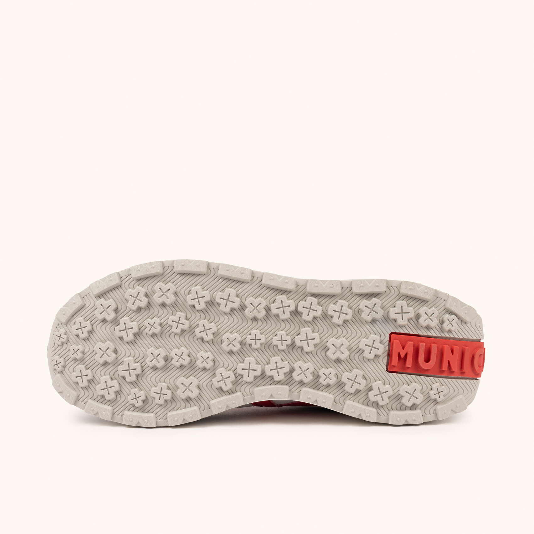 MUNICH BABEL 15 Sneaker Urbana in Grigio e Rosso con Suola Volume 4/5