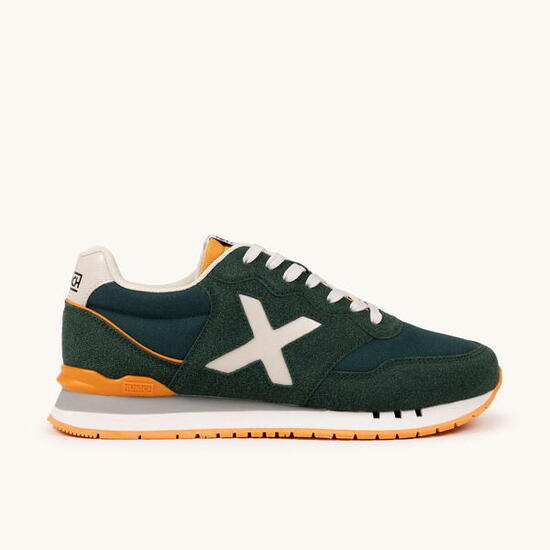 MUNICH DASH 273 Zapatilla Retro Running Verde y Mostaza